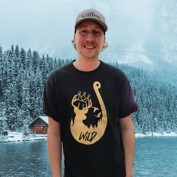 Black/ Tan Giffen Wild T-Shirt - Picture 1 of 3